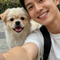 wavespeed-ai/ai-dog-selfie-video