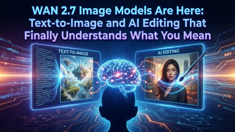WAN 2.7イメージモデル登場：ついにあなたの意図を理解するテキスト→画像生成とAI編集