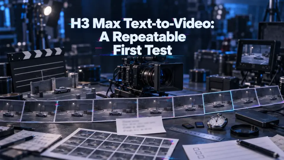 H3 Max Text-to-Video: A Repeatable First Test