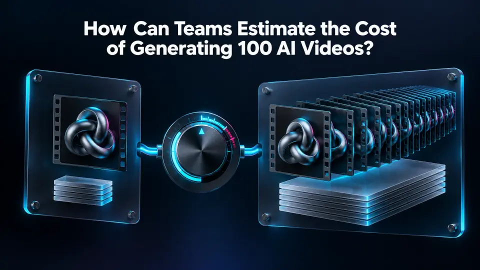 How Can Teams Estimate the Cost of Generating 100 AI Videos?