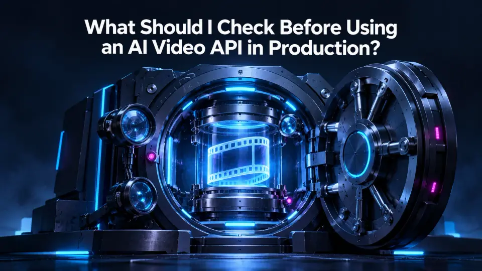What Should I Check Before Using an AI Video API in Production?