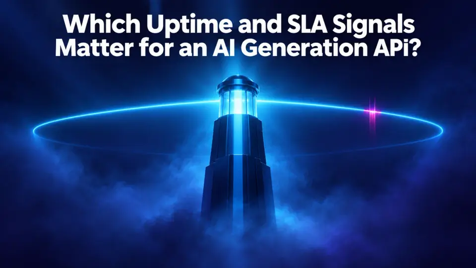 Which Uptime and SLA Signals Matter for an AI Generation API?