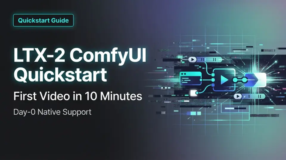 LTX-2 ComfyUI 빠른 시작: 10분 안에 첫 영상 만들기 (Day-0 네이티브 지원)