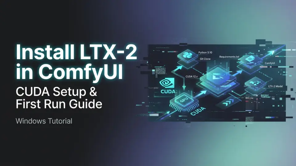 Windows에서 ComfyUI에 LTX-2 설치: CUDA 설정 및 첫 실행 가이드