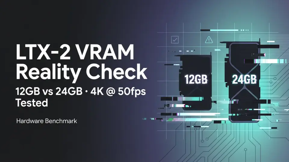 LTX-2 VRAM 요구사항: 12GB vs 24GB 현실 점검 (4K@50fps 테스트됨)