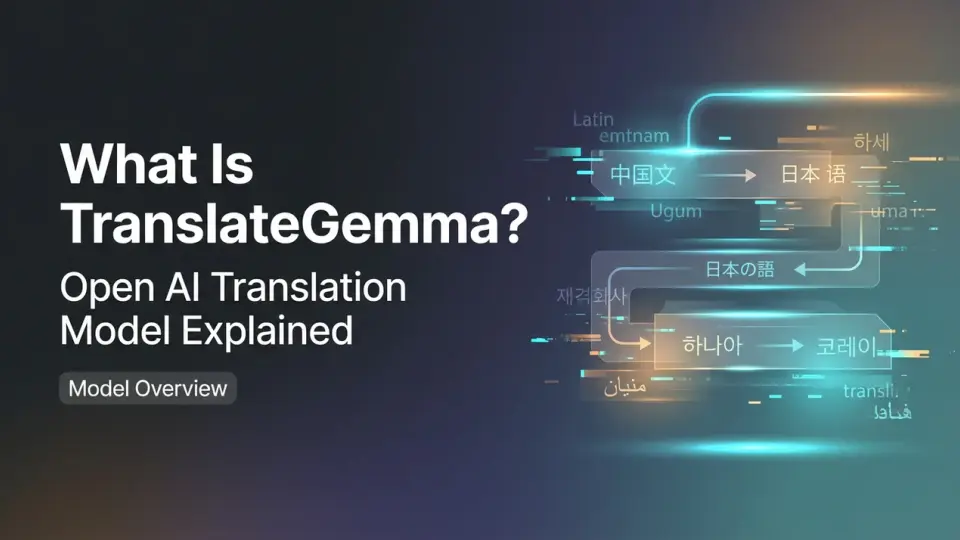 TranslateGemma란 무엇인가? 오픈 AI 번역 모델 설명