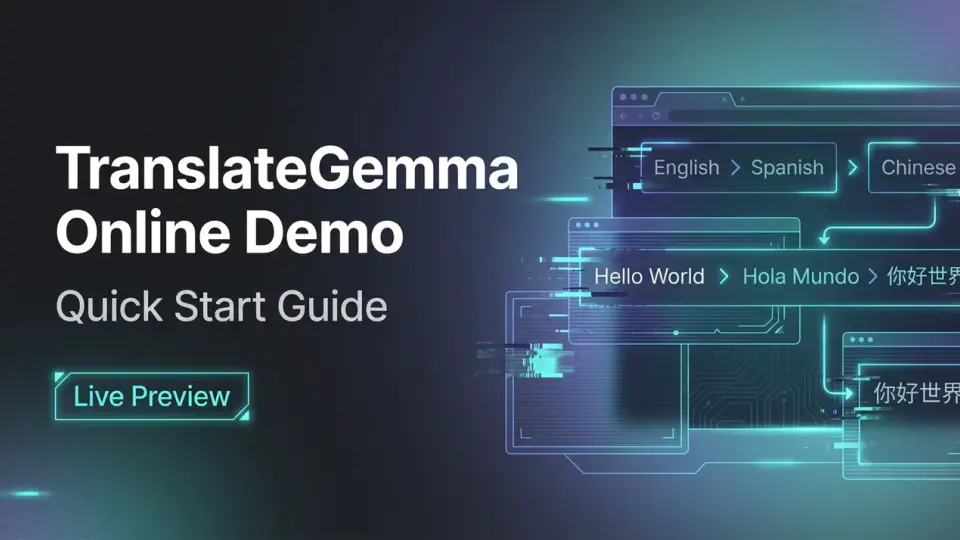 TranslateGemma 온라인 데모 + 빠른 시작 가이드