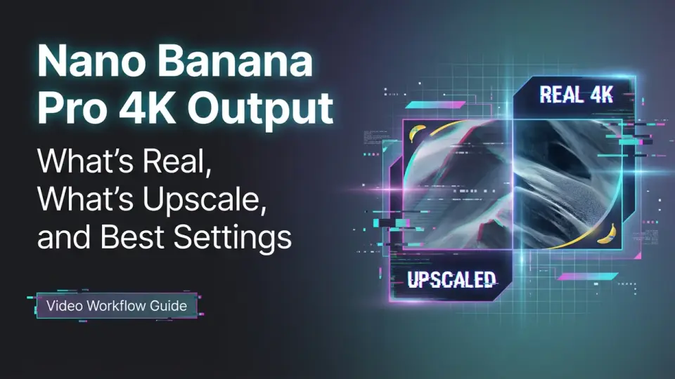Nano Banana Pro 4K 출력: 실제 해상도, 업스케일, 최적 설정
