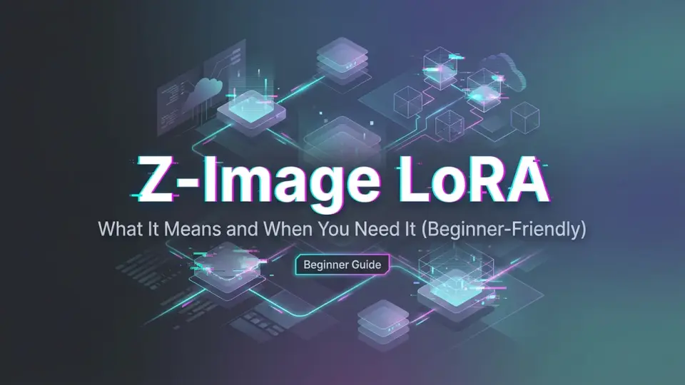 Z-Image LoRA: 그 의미와 필요한 시점 (초보자 친화적)