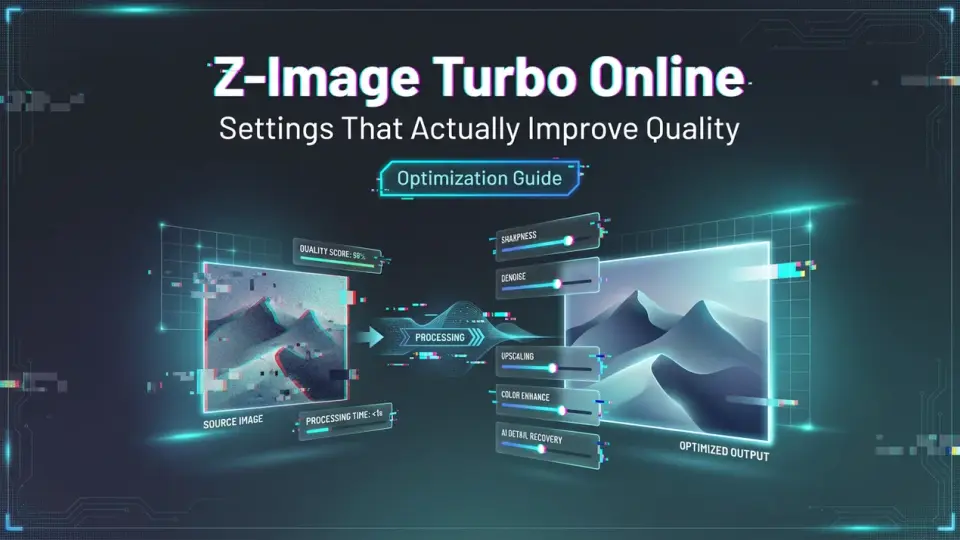 Z-Image Turbo Online 사용 방법: 품질을 실제로 개선하는 설정