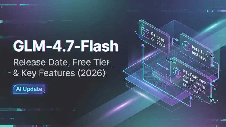 GLM-4.7-Flash: 출시 일정, 무료 티어 및 주요 기능 (2026)