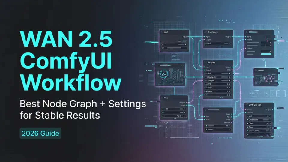 WAN 2.5 ComfyUI 워크플로우: 안정적인 결과를 위한 최고의 노드 그래프 + 설정