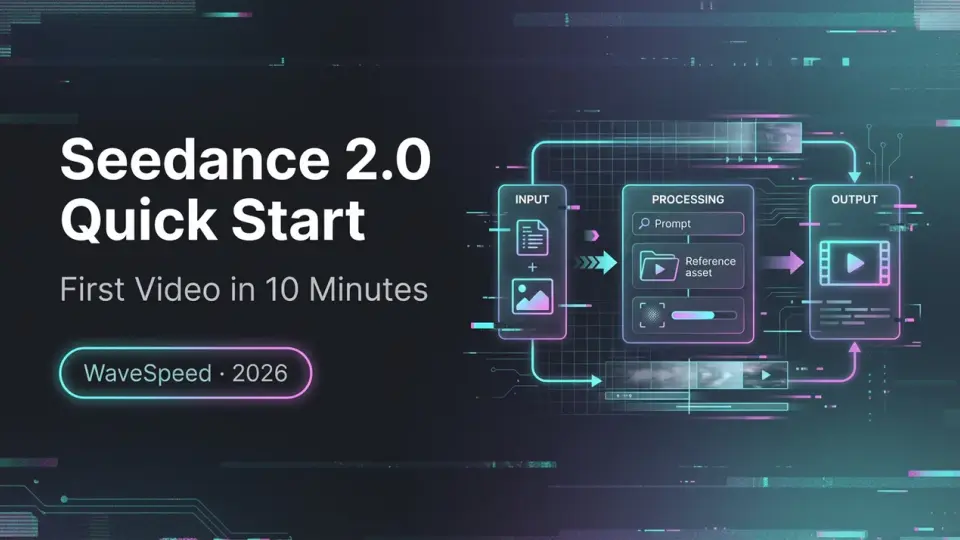 WaveSpeed에서 Seedance 2.0 빠른 시작: 10분 만에 첫 번째 비디오 만들기