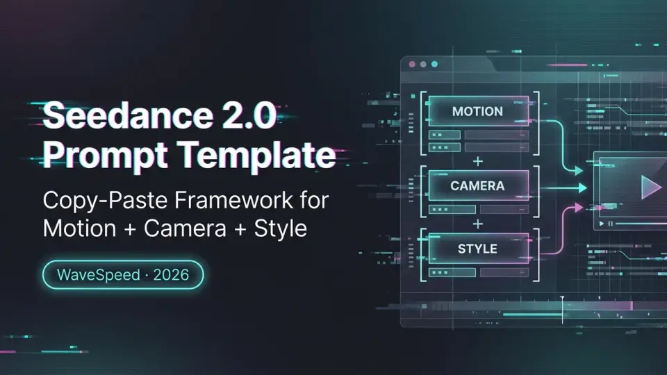 Seedance 2.0 프롬프트 템플릿: 모션 + 카메라 + 스타일을 위한 복사-붙여넣기 프레임워크