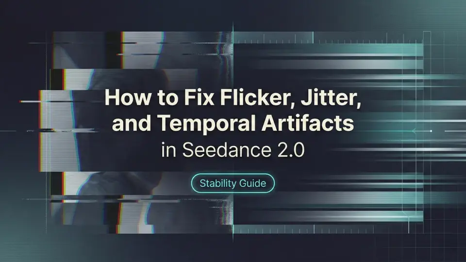 Seedance 2.0のフリッカー、ジッター、時間的アーティファクトを修正する方法