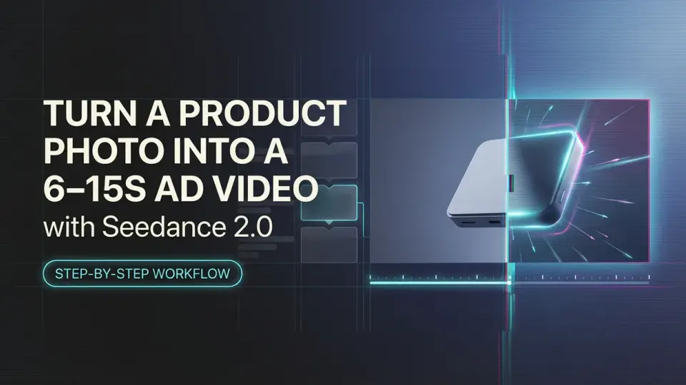Seedance 2.0で商品写真を6〜15秒の広告動画に変換する方法