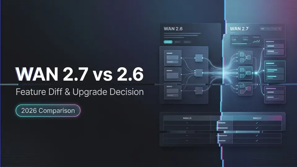 WAN 2.7 vs WAN 2.6：機能比較とアップグレード判断ガイド