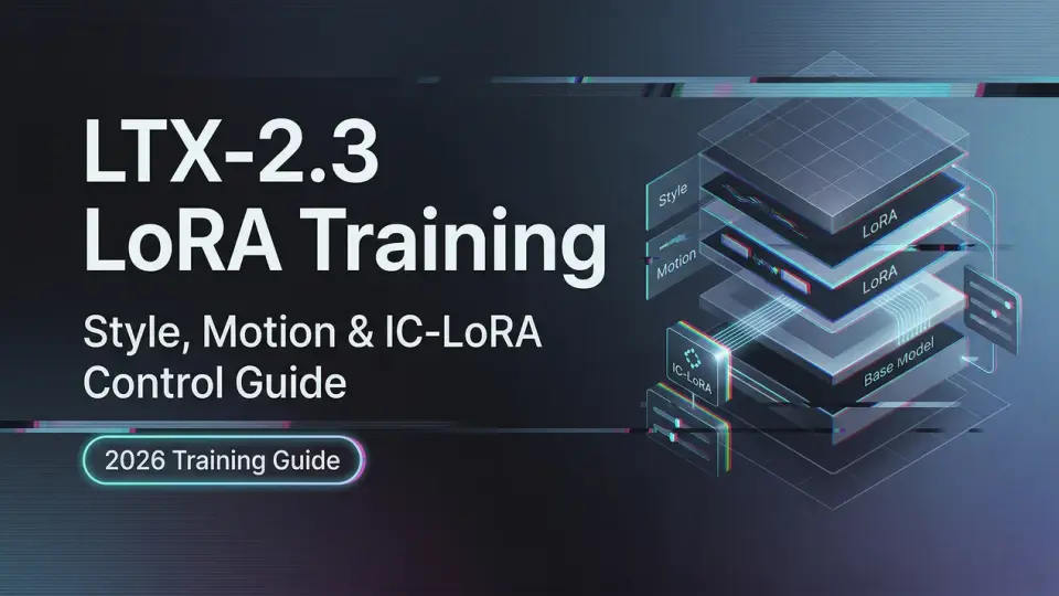 LTX-2.3 LoRAトレーニングガイド：スタイル、モーション、IC-LoRAコントロール（2026年）