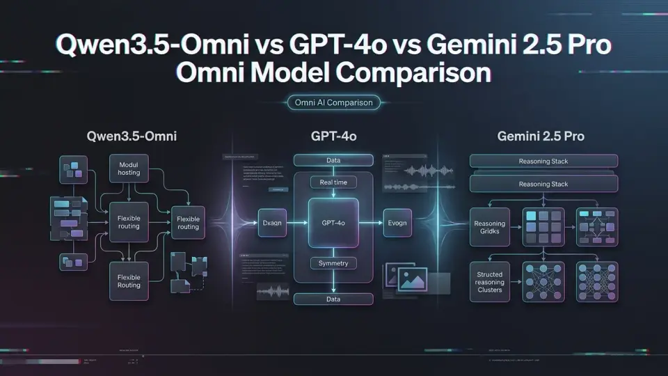 Qwen3.5-Omni vs GPT-4o vs Gemini 2.5 Pro：オムニモデル比較