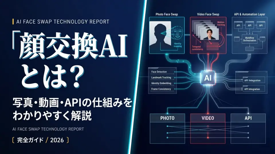 顔交換AIとは？写真・動画・APIの仕組みを解説