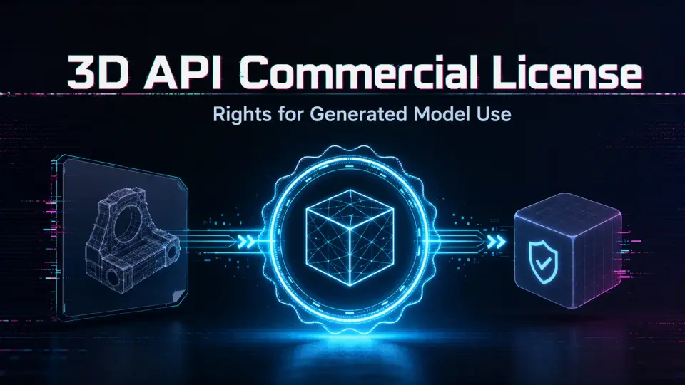 What Is a 3D Model Generation API Commercial License?