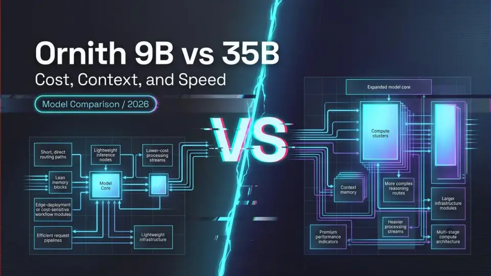 Ornith 9B vs 35B: Cost, Context, and Speed