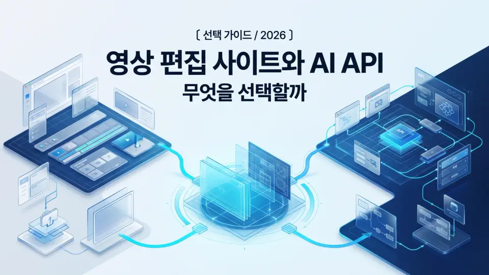 영상 편집 사이트와 AI API: 무엇을 선택할까