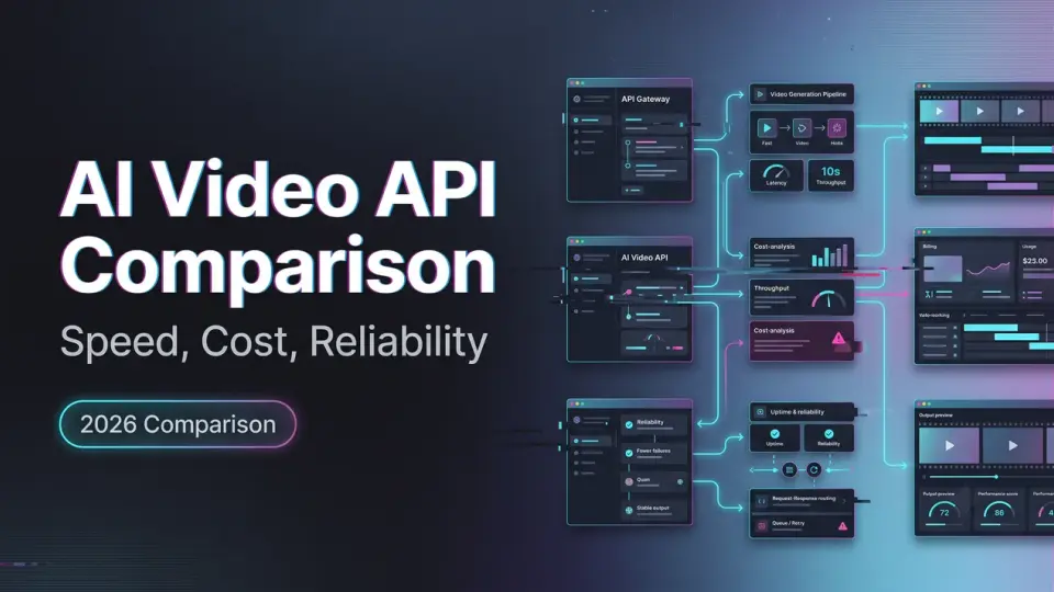 AI Video API Comparison: Speed, Cost, Reliability