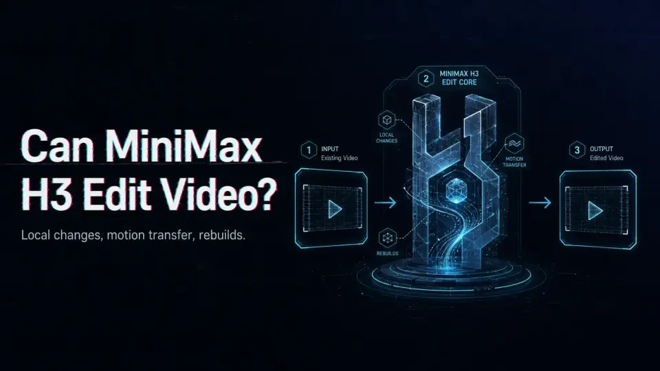 Can MiniMax H3 Edit an Existing Video?