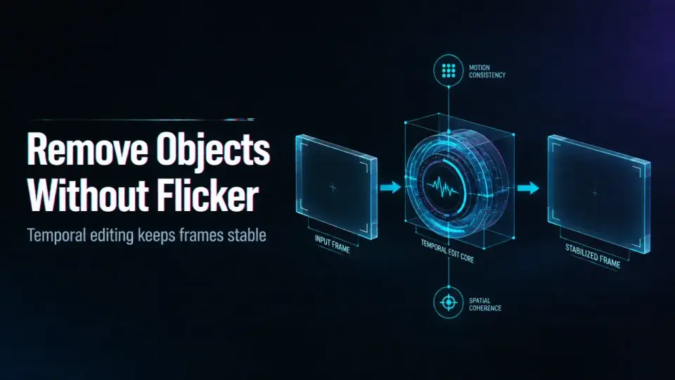 How Can I Remove an Object from Video without Introducing Frame-to-Frame Flicker?