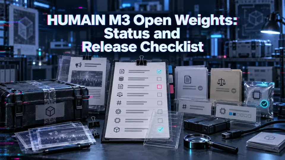 HUMAIN M3 Open Weights: Status and Release Checklist