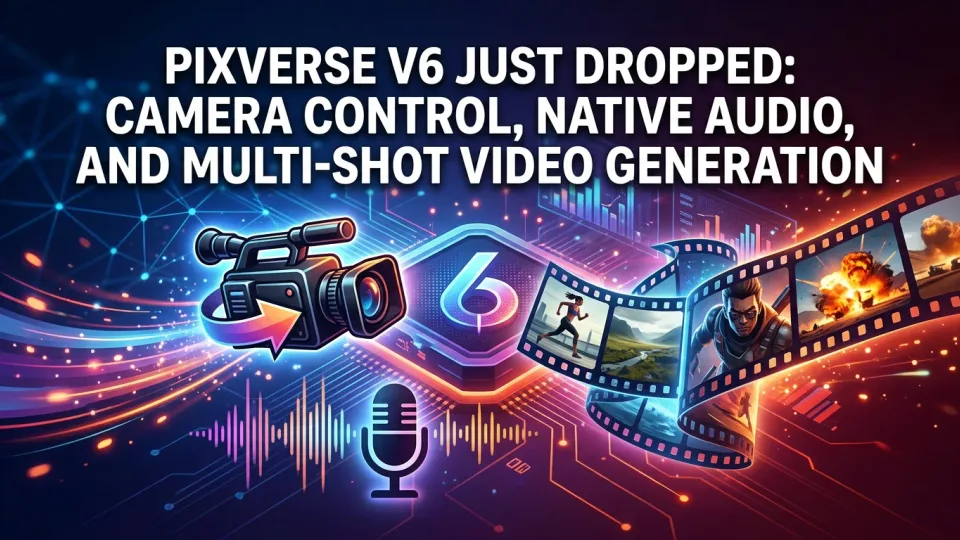 PixVerse V6 ya está aquí: Control de cámara, audio nativo y generación de video multi-toma