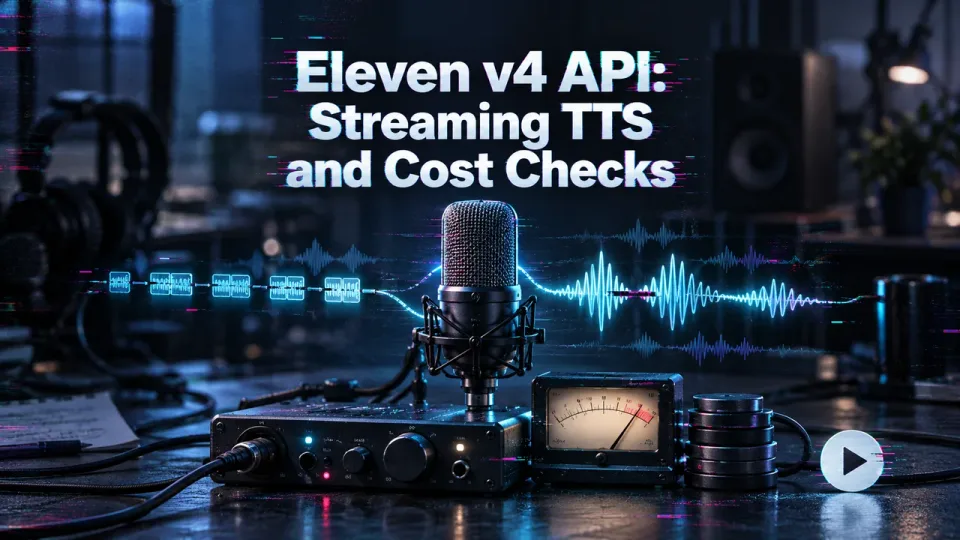 Eleven v4 API: Streaming TTS and Cost Checks