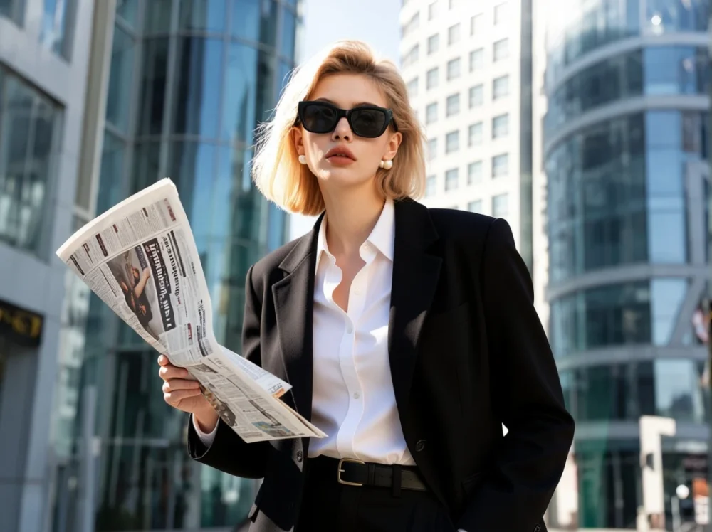 realism, Change into a white shirt and a black coat.