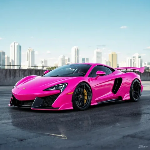 Change the car color to pink