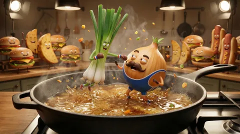 Swap the fries for green onions.