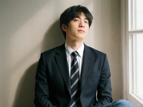 same man, Swap the white shirt for a suit