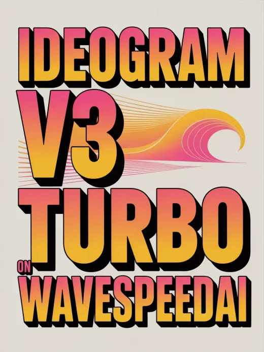 Presentando Ideogram V3 Turbo en WaveSpeedAI