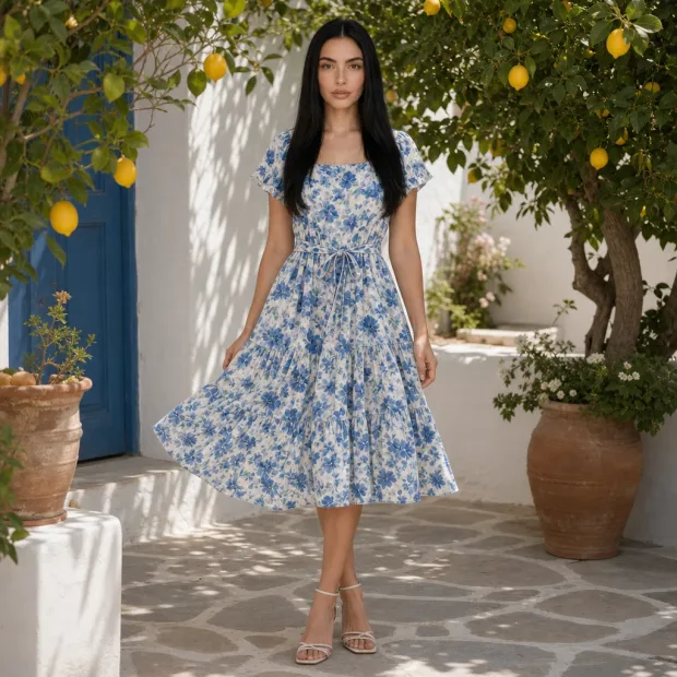 Create a professional e-commerce fashion photo: the woman from the first image wears th… — Image generated by GPT Image 2 Image-To-Image API