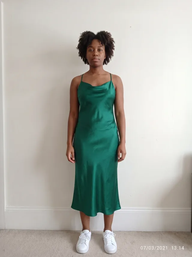Satin slip dress