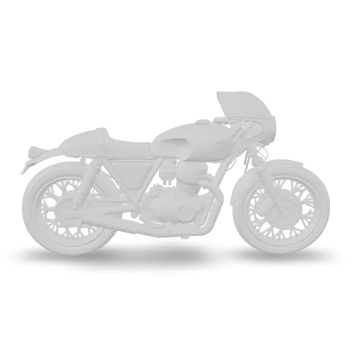 A classic cafe racer motorcycle.